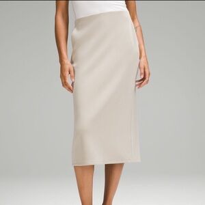Lululemon Softstreme High Rise Midi Skirt